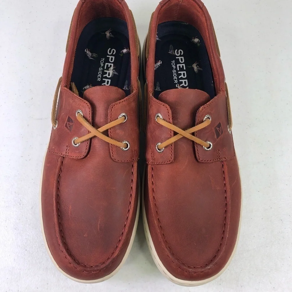 Sperry Top Sider Burgundy Cup 2 eye Boat Shoes Size 11.5